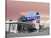 Vintage Neon Motel Sign in America-Salvatore Elia-Stretched Canvas