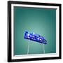 Vintage Neon Street Sign in America-Salvatore Elia-Framed Photographic Print