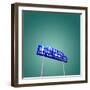 Vintage Neon Street Sign in America-Salvatore Elia-Framed Photographic Print