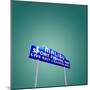 Vintage Neon Street Sign in America-Salvatore Elia-Mounted Photographic Print