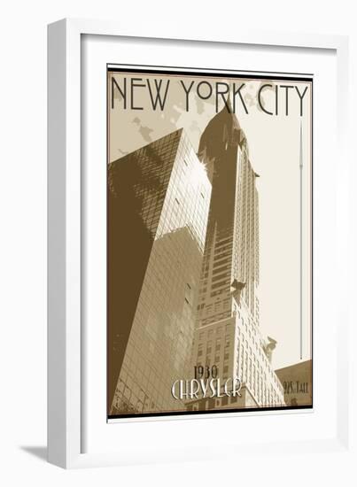 Vintage New York-Sidney Paul & Co.-Framed Art Print