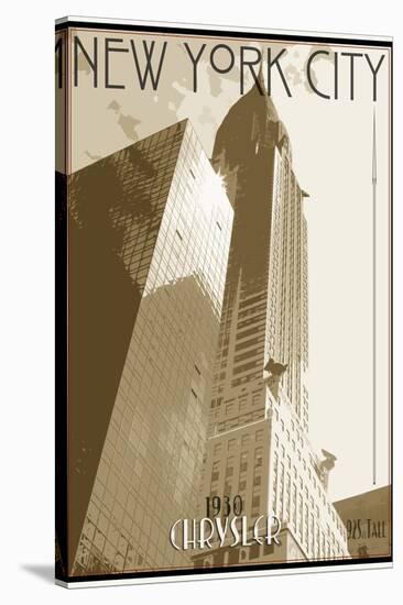 Vintage New York-Sidney Paul & Co.-Stretched Canvas