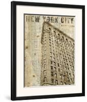 Vintage NY Flat Iron-Michael Mullan-Framed Art Print