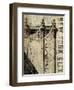 Vintage NY Manhattan Bridge-Michael Mullan-Framed Art Print