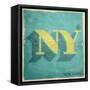 Vintage NY-OnRei-Framed Stretched Canvas