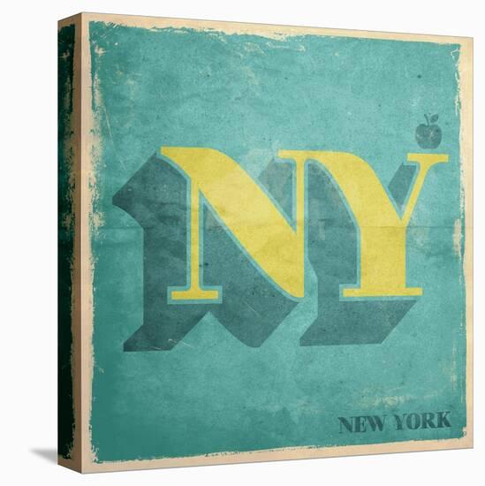 Vintage NY-OnRei-Stretched Canvas