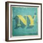 Vintage NY-OnRei-Framed Art Print