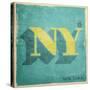 Vintage NY-OnRei-Stretched Canvas