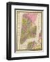 Vintage NYC Map-N. Harbick-Framed Art Print