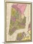 Vintage NYC Map-N. Harbick-Mounted Art Print