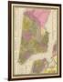 Vintage NYC Map-N. Harbick-Framed Art Print