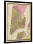 Vintage NYC Map-N. Harbick-Framed Art Print