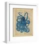 Vintage Octopus-Sparx Studio-Framed Art Print