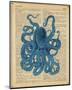 Vintage Octopus-Sparx Studio-Mounted Art Print