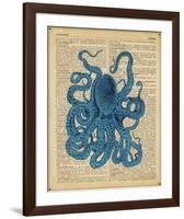 Vintage Octopus-Sparx Studio-Framed Art Print