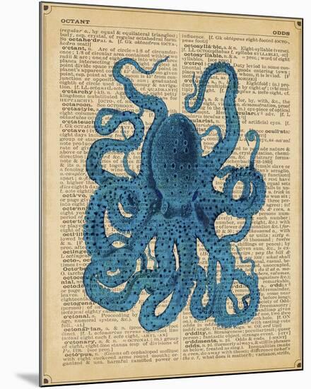 Vintage Octopus-Sparx Studio-Mounted Art Print