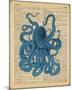 Vintage Octopus-Sparx Studio-Mounted Art Print