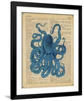 Vintage Octopus-Sparx Studio-Framed Art Print