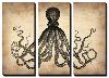 Vintage Octopus-NaxArt-Stretched Canvas