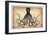 Vintage Octopus-NaxArt-Framed Premium Giclee Print