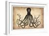 Vintage Octopus-NaxArt-Framed Premium Giclee Print