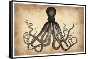 Vintage Octopus-NaxArt-Framed Stretched Canvas