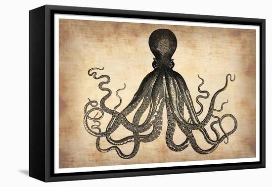 Vintage Octopus-NaxArt-Framed Stretched Canvas