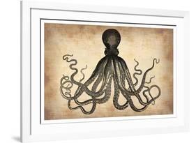 Vintage Octopus-NaxArt-Framed Art Print