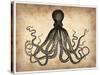 Vintage Octopus-NaxArt-Stretched Canvas