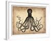 Vintage Octopus-NaxArt-Framed Art Print