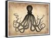 Vintage Octopus-NaxArt-Framed Stretched Canvas