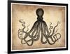 Vintage Octopus-NaxArt-Framed Art Print