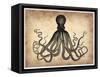 Vintage Octopus-NaxArt-Framed Stretched Canvas