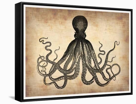 Vintage Octopus-NaxArt-Framed Stretched Canvas