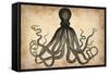 Vintage Octopus-NaxArt-Framed Stretched Canvas