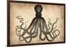 Vintage Octopus-NaxArt-Framed Art Print