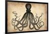 Vintage Octopus-NaxArt-Framed Art Print