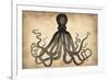 Vintage Octopus-NaxArt-Framed Art Print