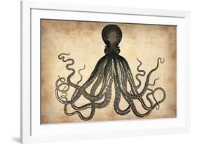 Vintage Octopus-NaxArt-Framed Art Print