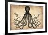 Vintage Octopus-NaxArt-Framed Art Print