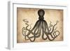 Vintage Octopus-NaxArt-Framed Art Print