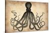 Vintage Octopus-NaxArt-Stretched Canvas