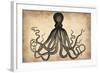 Vintage Octopus-NaxArt-Framed Art Print