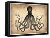 Vintage Octopus-NaxArt-Framed Stretched Canvas