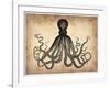 Vintage Octopus-NaxArt-Framed Art Print