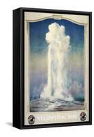 Vintage Old Faithful-null-Framed Stretched Canvas