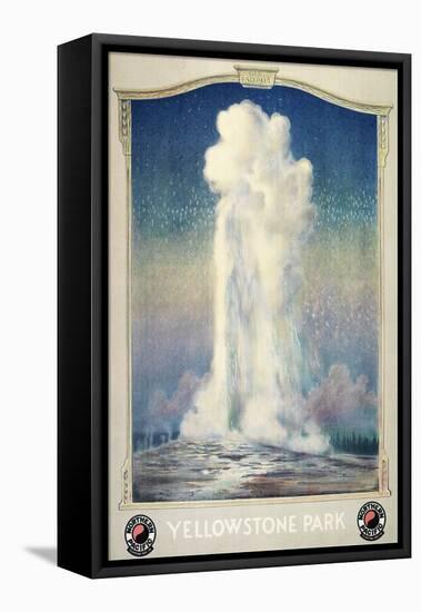 Vintage Old Faithful-null-Framed Stretched Canvas