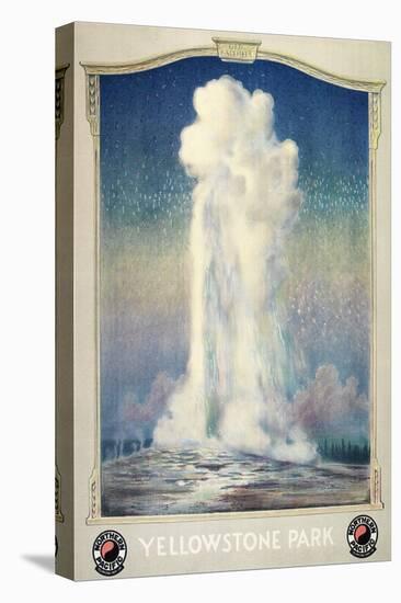 Vintage Old Faithful-null-Stretched Canvas
