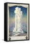 Vintage Old Faithful-null-Framed Stretched Canvas