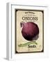 Vintage Onion Seed Packet-null-Framed Giclee Print